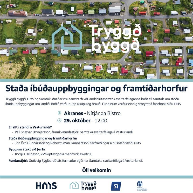 Fundur um íbúðauppbyggingu og framtíðarhorfur.