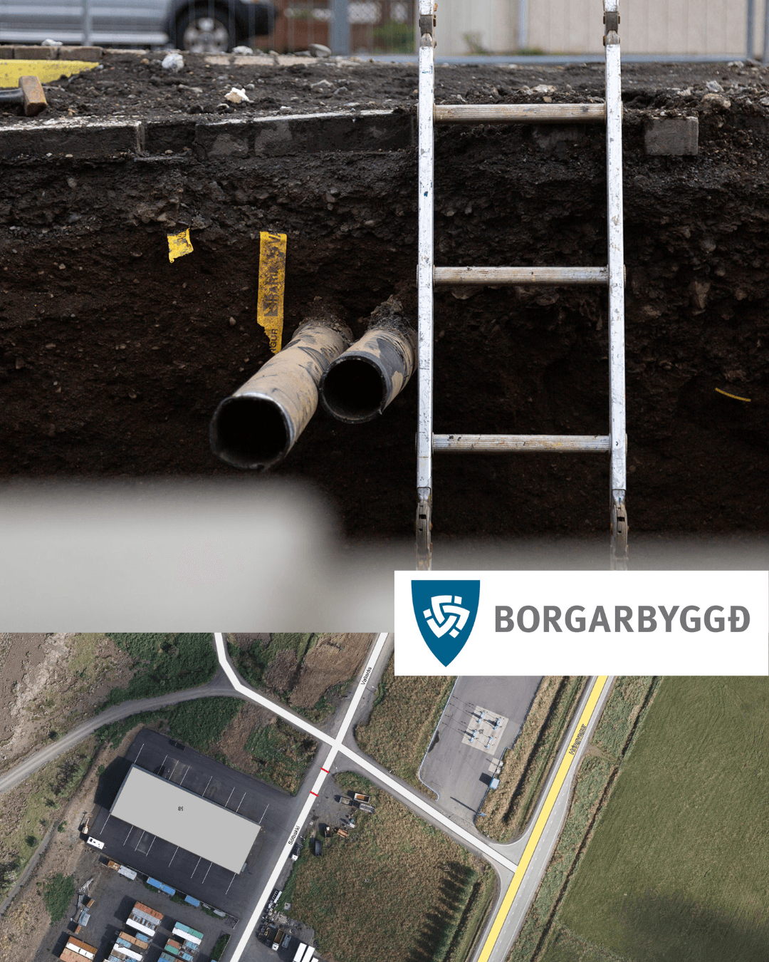 Lagnaframkvæmdir við Sólbakka