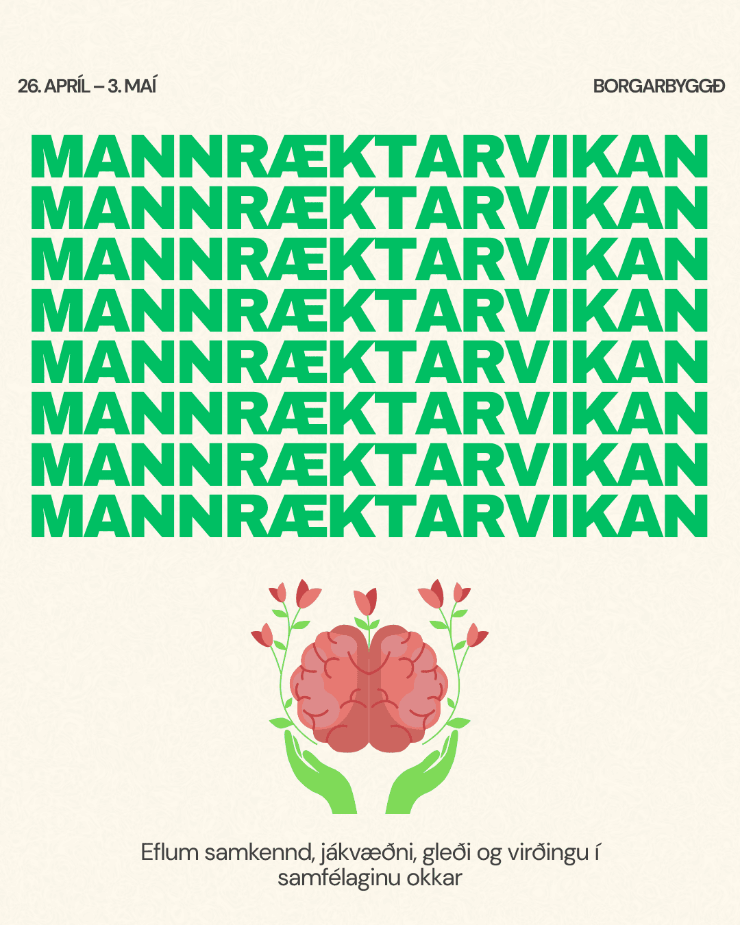 Mannræktarvika Borgarbyggðar 26. apríl – 3. maí