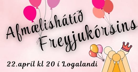 Afmælishátíð Freyjukórsins